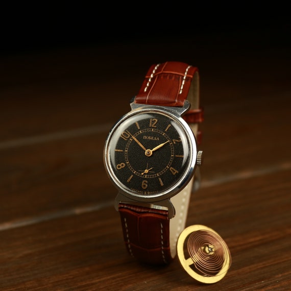 Soviet watch, Vintage Pobeda watch, USSR watch, m… - image 9