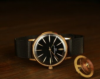 Reloj Luch vintage, reloj soviético, reloj de la URSS para hombres, reloj clásico, reloj delgado, reloj para mujer