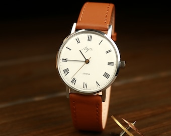 Reloj Luch, reloj clásico, reloj soviético, reloj vintage para hombre, reloj de la URSS, reloj original, reloj delgado, reloj de señora
