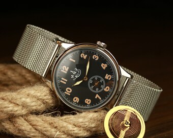 Reloj Pobeda, Reloj de hombre vintage, Reloj de la URSS, Reloj soviético, Reloj para hombre, Fábrica de relojes mecánicos