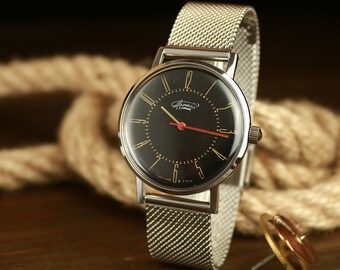 Reloj vintage, reloj de la URSS, reloj Vympel, reloj soviético, reloj para hombre, reloj clásico, reloj delgado