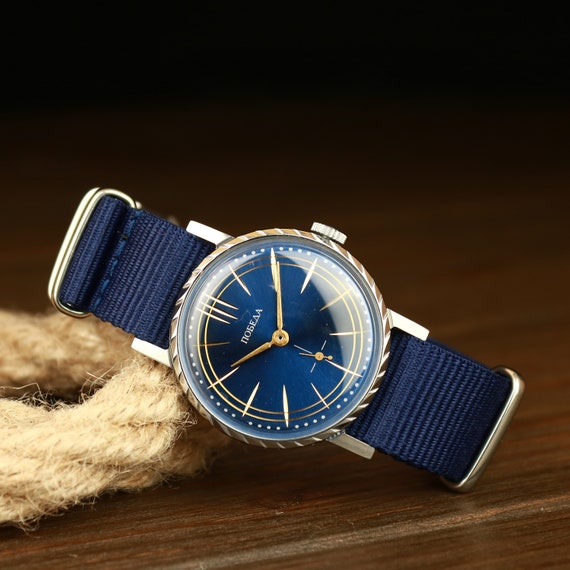 USSR watch, Soviet watch, Vintage Pobeda watch, m… - image 3