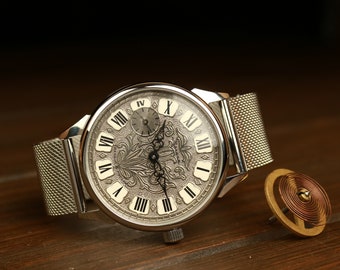 Reloj Molnija, reloj soviético, reloj Vintage Molnija, reloj ussr para hombre, reloj mecánico, reloj de la URSS, reloj para hombre