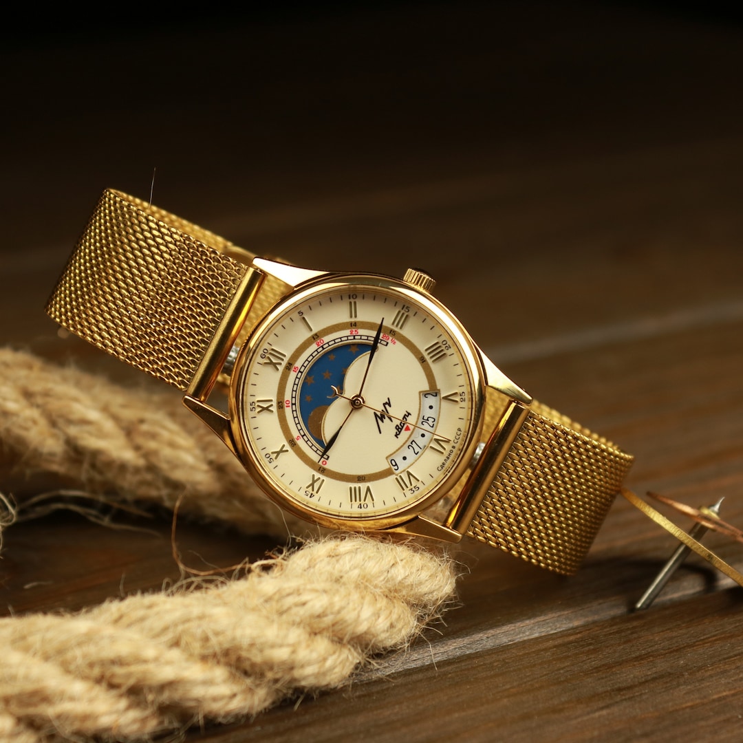 Fase Lunare Orologio Paketa Fasi Lunari Orologio Al Quarzo LUCH