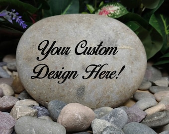 personalized garden stone etsy
