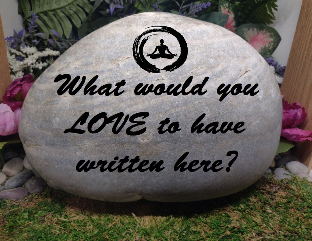 Carved River Rock Every Stone is A Custom Order Gift Made in the USA ...