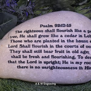 Escrituras bíblicas, Proverbios, Piedras de sabiduría, Rocas de río, Pedido personalizado, Tallado, Nombre de familia, Piedra grabada, Jardín, Grabado al aguafuerte