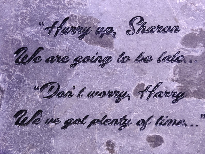 Anything Added Team Hope Inspirational Stones River Rocks Custom Order Gift Carved Namesake Family Name Stone Engraved Garden Etched Etching image 9