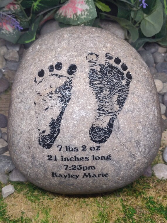 Baby footprint garden stone cheap