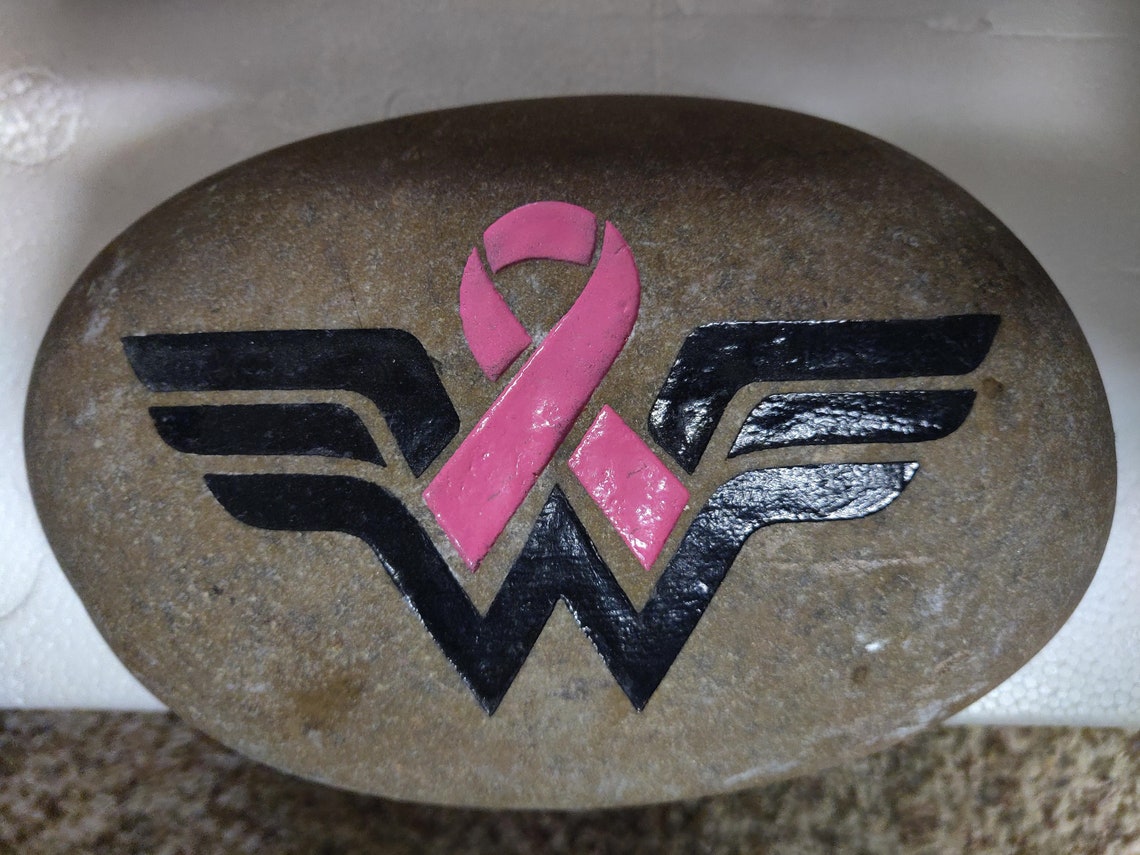 Remission Rocks Pink Breast Cancer Survivor Awareness Recovery Remission Remembrance ...