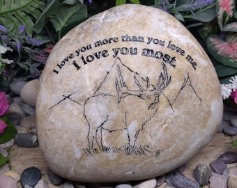 Hand Written Personalized Anything Team Hope Inspirational Stones River Rocks Custom Order Gift Carved Family Name Stone Engraved Garden