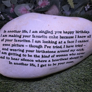 Pedras inspiradoras de esperança para jardim, pedras personalizadas para crianças com nomes esculpidos, nome de família em pedra gravada, pedra de jardim gravada.