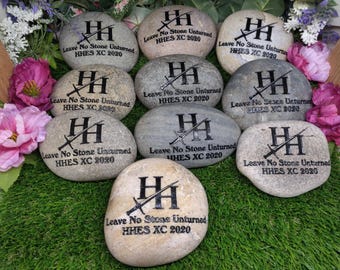 3 noms espoir inspirational Stones Garden River Rocks Kids personnalisé nom de famille du même nom sculpté en pierre gravé jardin gravé roche etch rivière