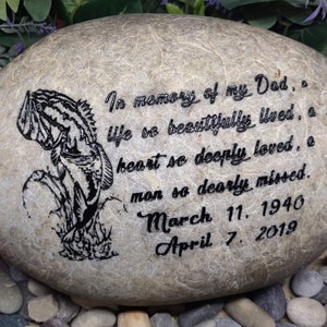 Anything Added Team Hope Inspirational Stones River Rocks Custom Order Gift Carved Namesake Family Name Stone Engraved Garden Etched Etching image 7