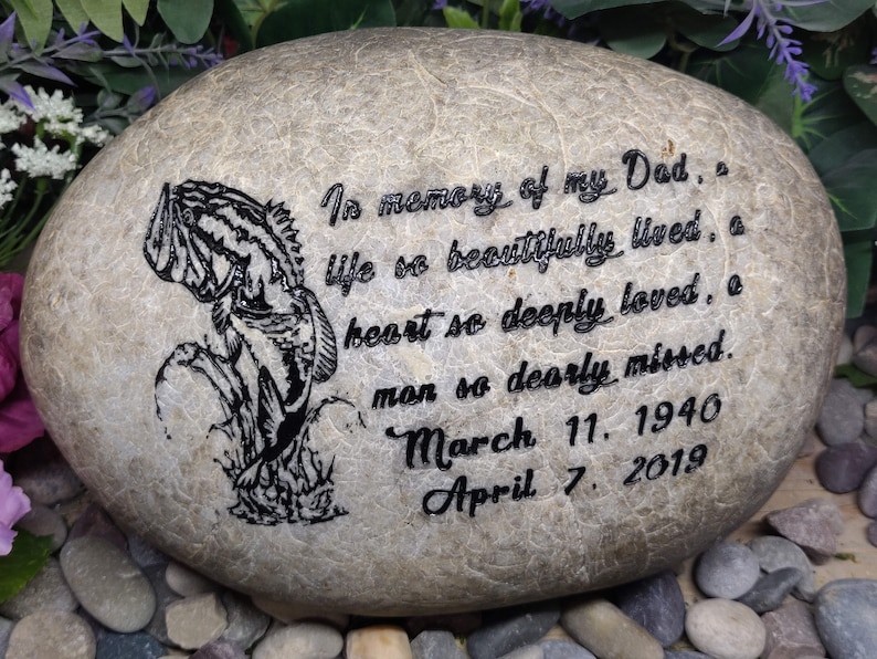 Anything Added Team Hope Inspirational Stones River Rocks Custom Order Gift Carved Namesake Family Name Stone Engraved Garden Etched Etching image 7