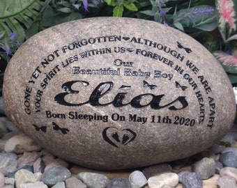 Born Sleeping Baby Memorial Gone But Not Forgotten Baby Footprint Memorial Miscarriage Order Name Date added and painted to last a lifetime.