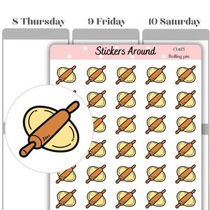 Rolling Pin Icon Planner Sticker