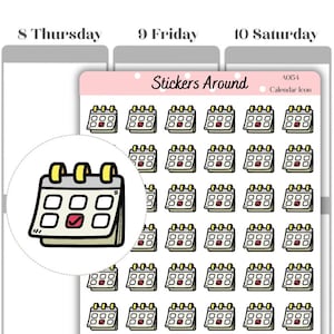Calendar Icon Planner Sticker