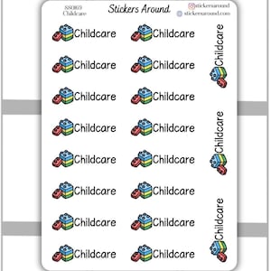 Adesivo para planejador de roteiro de creche, adesivo para calendário e adesivo para diário com marcadores