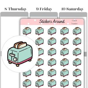 Toaster Icon Planner Sticker