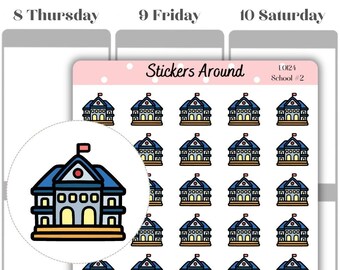 School Building Icon Planner Sticker #2