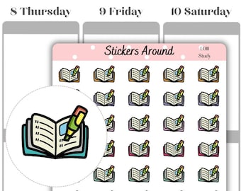 Study Icon Planner Stickers