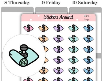 Yoga Icon Planner Sticker