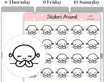 Bönekalender, böneklistermärke, kristet klistermärke, katolskt klistermärke, tillbedjansklistermärke, trosklistermärke, bullet journal