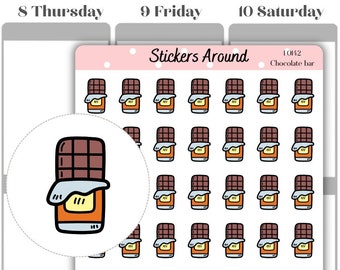 Chocolate Bar Planner Stickers