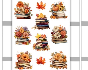 Pegatinas decorativas para planificadores de otoño / Hoja de pegatinas decorativas de otoño / Pegatinas para planificadores, Bullet Journal, pegatinas para diario, Scrapbooking