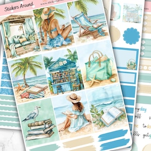 Zomerlezing: weekplannersticker voor standaard verticale planner