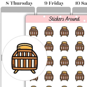 Stickers wiegpictogram | Plannerstickers en Bullet Journal-stickers