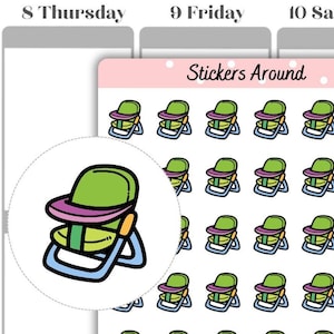 Adesivi per seggioloni per bambini / Adesivi per planner e adesivi per bullet journal