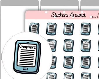 E-Reader Icon Planner Sticker | Reading Tracker Journal Sticker