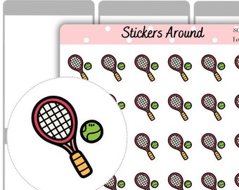 Tennis Icon Planner Sticker, Snorkeling Icon Planner Sticker, Calendar Sticker and Bullet Journal Sticker