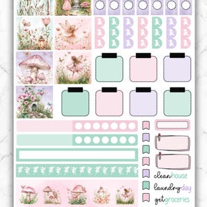 Fairy Garden - Weekly Planner Sticker for Hobonichi Weeks, Hobo Techo ...