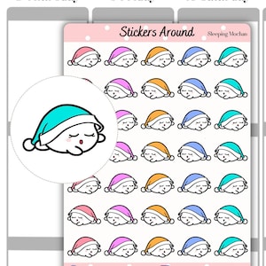Sleeping Time Planner Sticker, Sleep Sticker, Sleeping sticker, Sleep in sticker, Calendar Sticker, Bullet Journal Sticker, Doodle Sticker