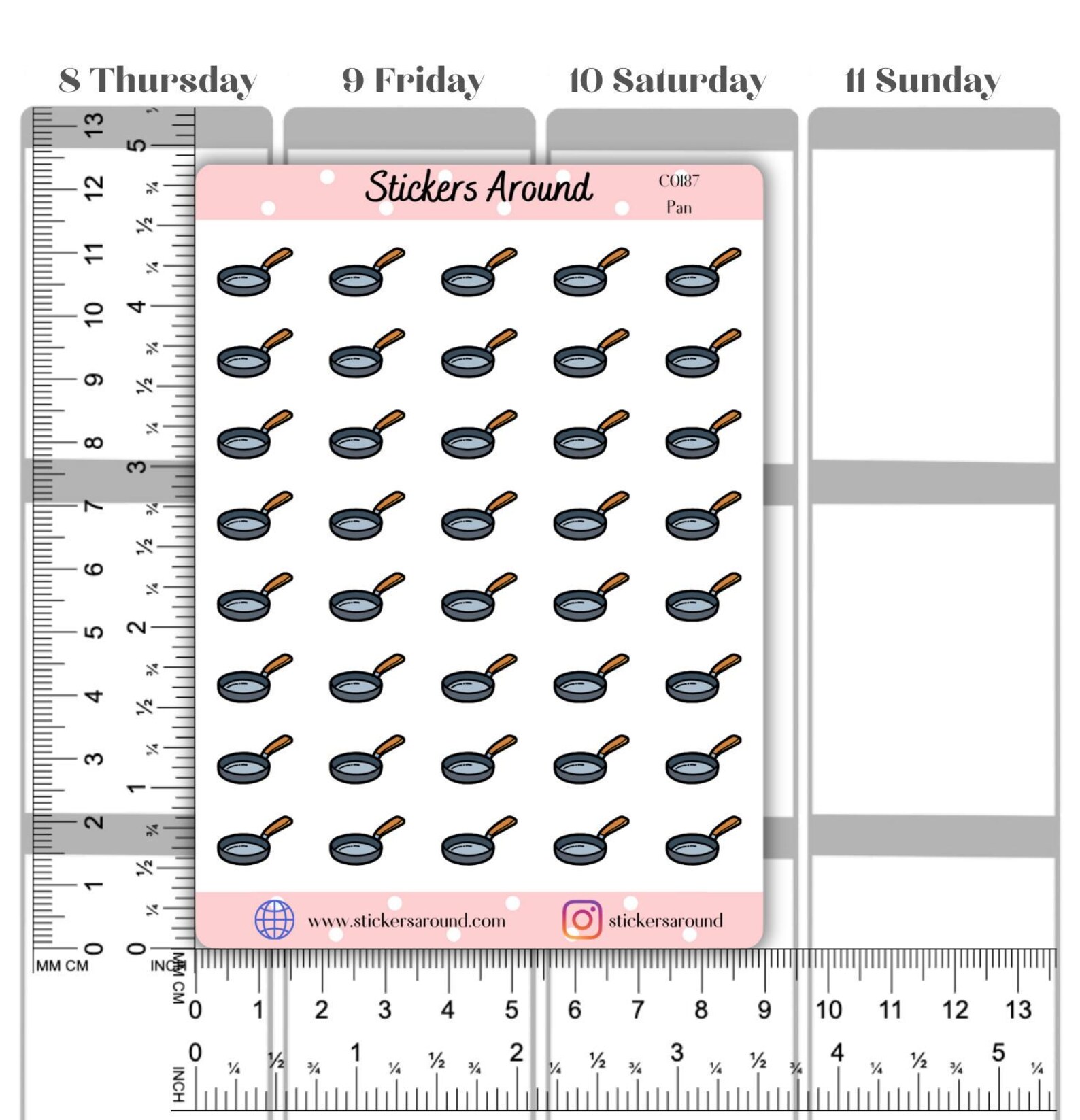 Pan Icon Planner Sticker - Etsy