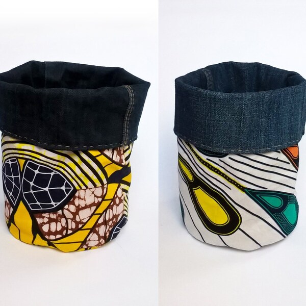 Black Wax Denim Fabric Etsy