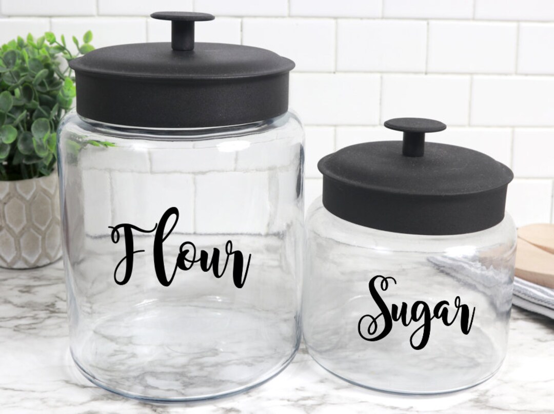 Custom Canister Labels Kitchen Pantry Labels Organization Etsy