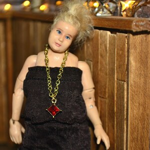 Heidi Ott Doll Zjakazumi Phicen Doll Accessories 1:12 Scale Miniature Necklace Jewelry ~ Handmade For 1/12 Scale Dolls ~ Necklace Only