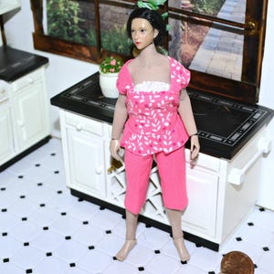 TBLeague PHICEN 1:12 Scale Doll Clothes Pretty Top & pants ~ Handmade For Seamless 5.8&quot; Med Bust TBLeague -T01~No Doll