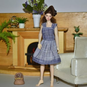 PHICEN Doll Clothes Adorable Dress  1:12 Scale ~ Handmade For Seamless 5.8&quot; Med Bust TBLeague T01~Dress Only-No Doll/accessories