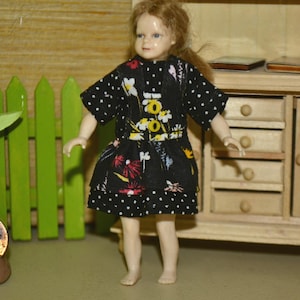 1:12 Scale Doll Clothes for Heidi Ott 4&quot; Girl Handmade Adorable Dress Dollhouse Miniature Clothes Only~NO Doll~Fits 4&quot; Heidi Ott Girl