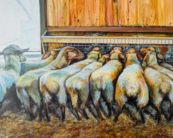 Tunis Sheep Greeting Card