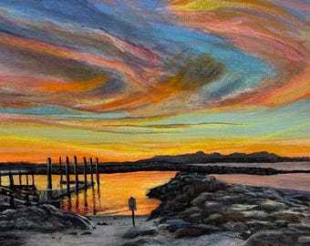 Menemsha Sunset Greeting Card