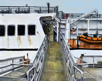 Boarding Greeting Card