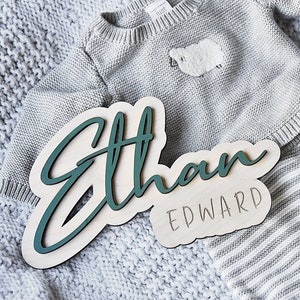 Baby Name Sign for Hospital, Wooden Baby Announcement Sign, Newborn Name Sign for Hospital, Baby Name Sign,