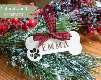 Dog Christmas Ornament | Wood Christmas Ornament | Pet Ornament