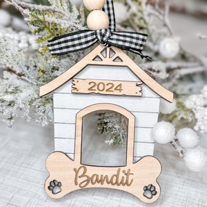 Wooden Dog Ornament | Dog House Ornament | Dog Bone Ornament | Christmas Ornament for Dog | Pet Ornament